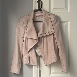 Alice + Olivia Pink Leather Jacket